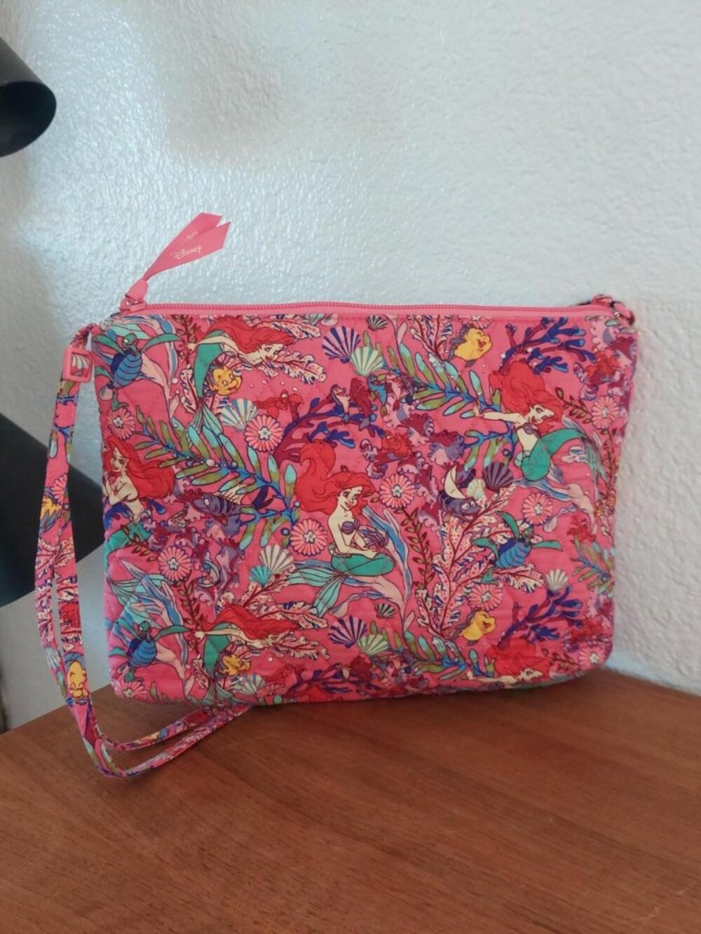 Vera Bradley Disney Little Mermaid Ariel's Pink Lagoon Large Hipster Crossbody B